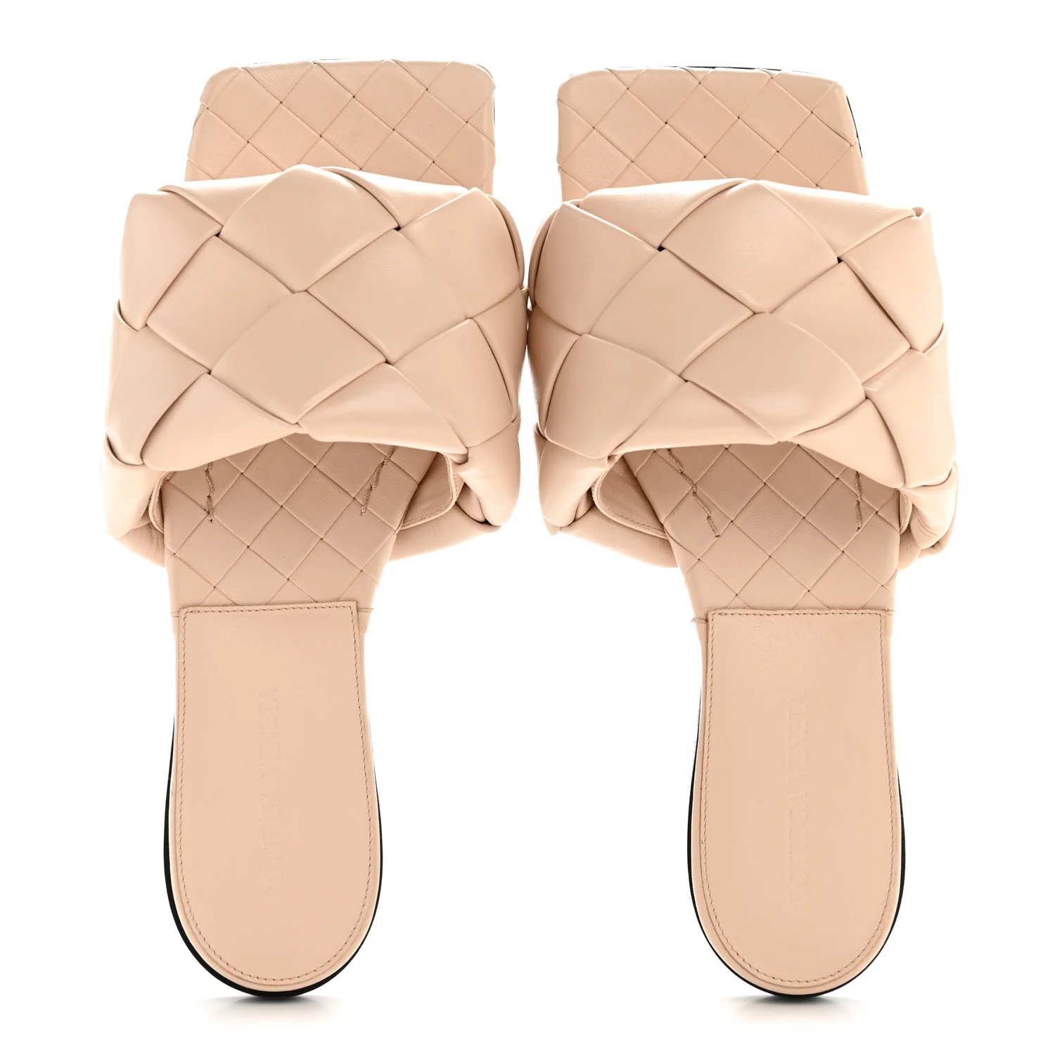 Nappa Maxi Intrecciato Lido Flat Sandals 38 Bandage - Image 2