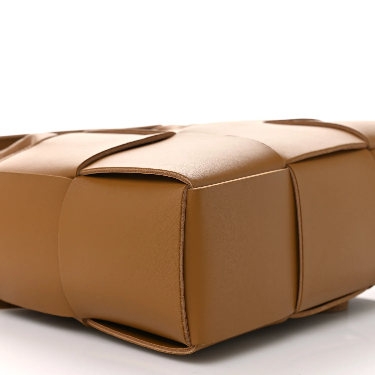 Nappa Maxi Intrecciato Mini Arco Tote Camel - Image 8