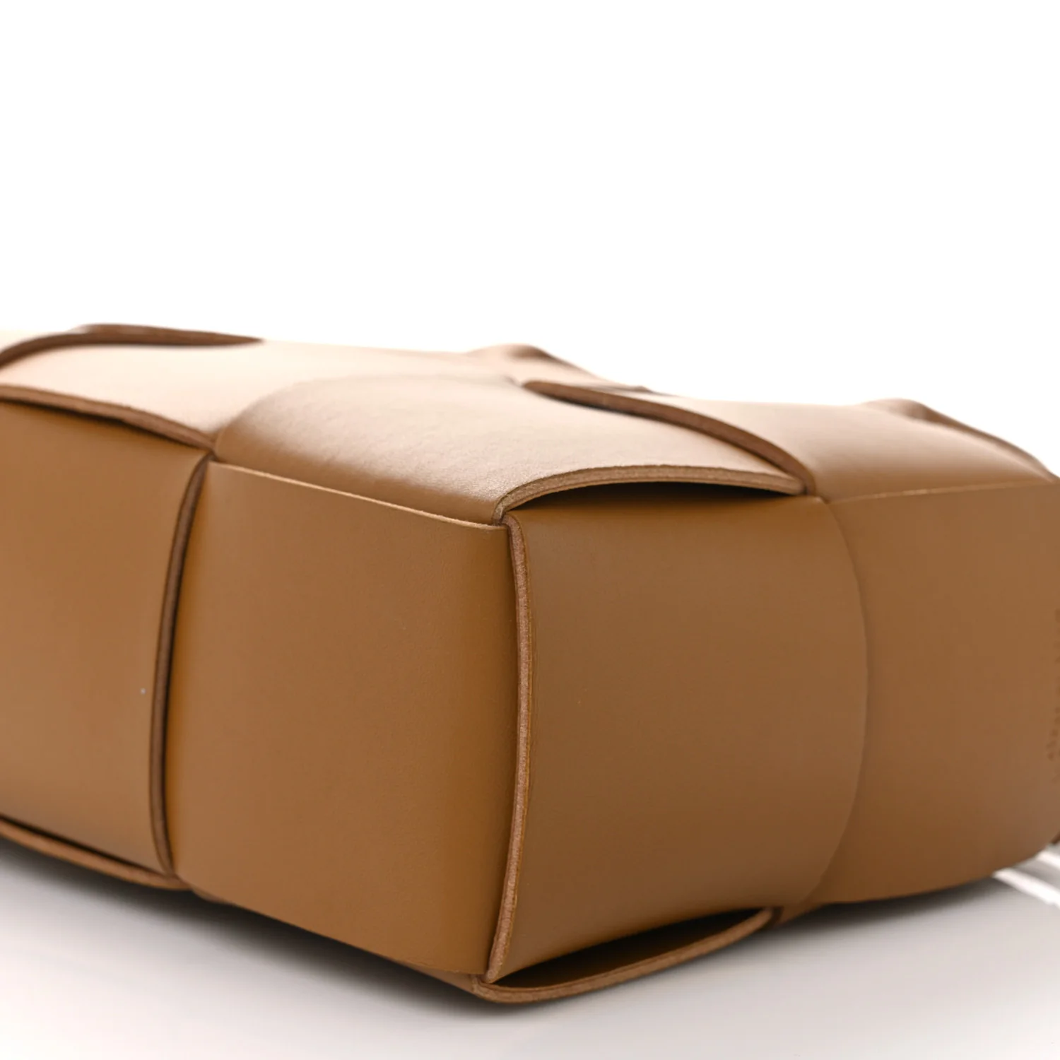 Nappa Maxi Intrecciato Mini Arco Tote Camel - Image 9