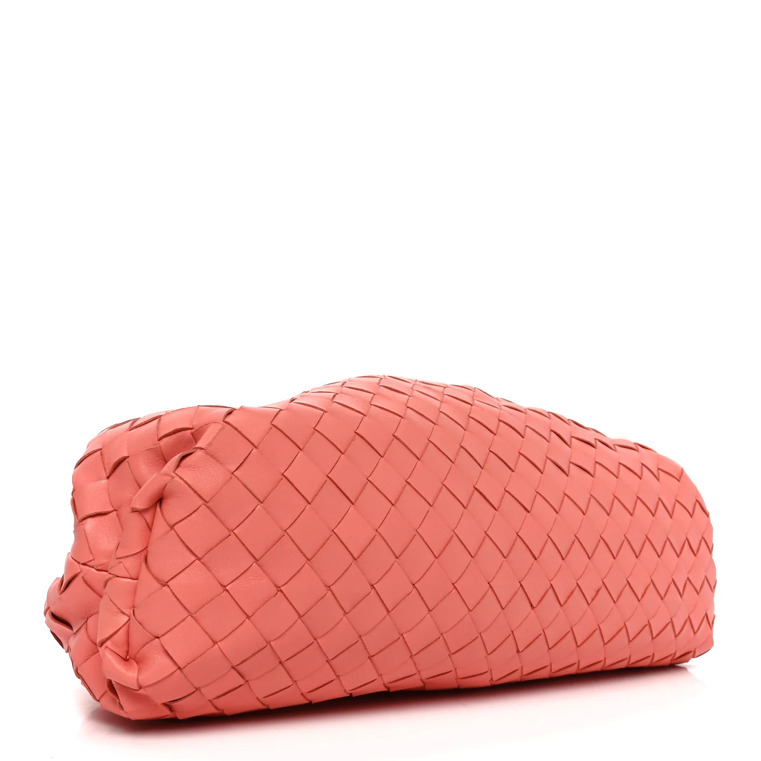 Nappa Maxi Intrecciato The Pouch Oversized Clutch Peach - Image 7