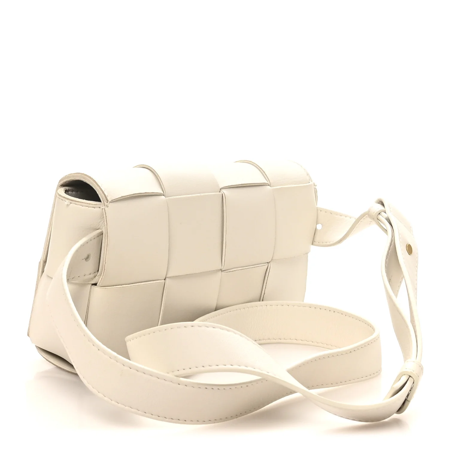 Nappa Maxi Intreccio The Belt Cassette Bag White - Image 2