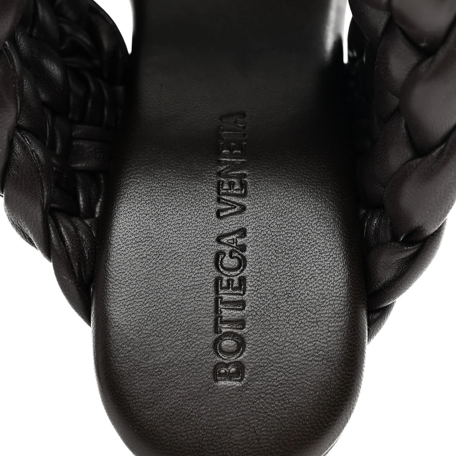 Nappa Twisted Padded Intrecciato Curve Slide Sandals 36.5 Fondant - Image 8