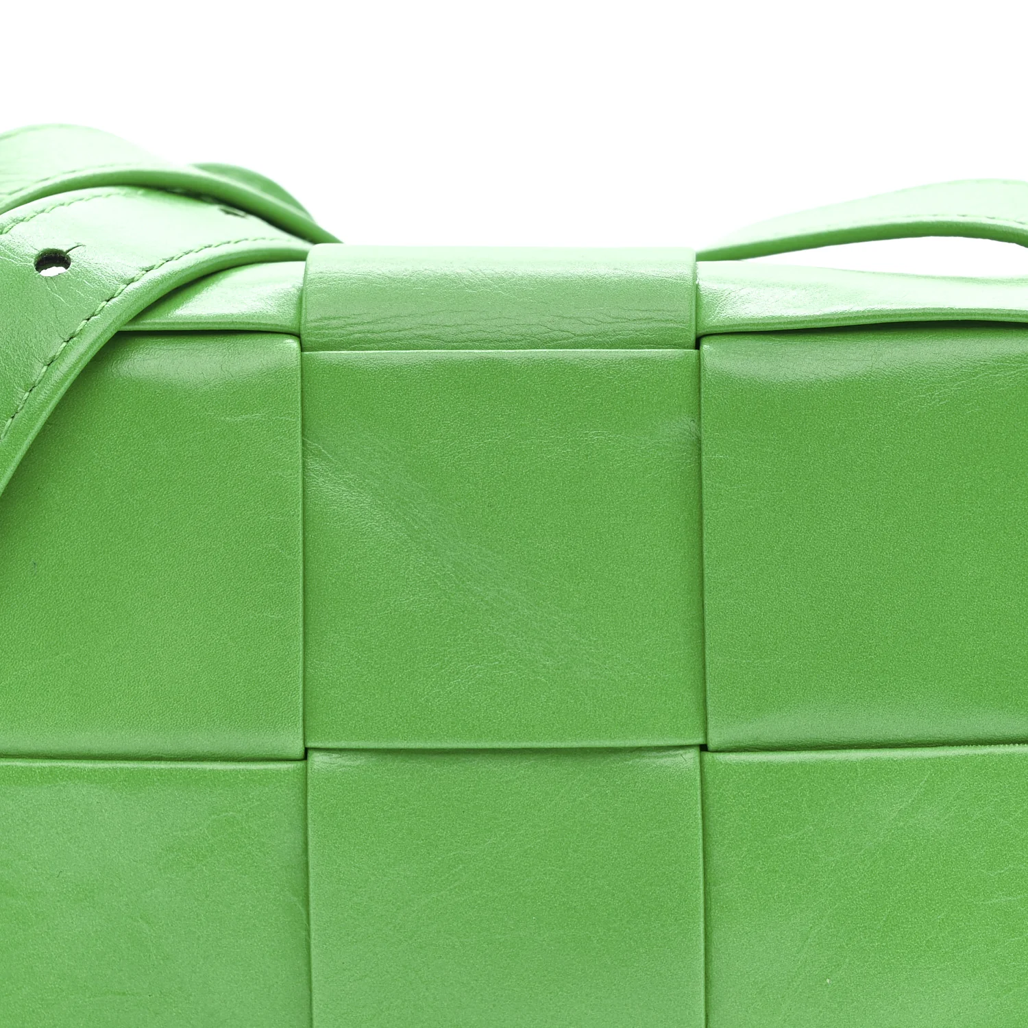 Paper Calfskin Maxi Intreccio Extra Mini Cassette Crossbody Bag Parakeet - Image 8