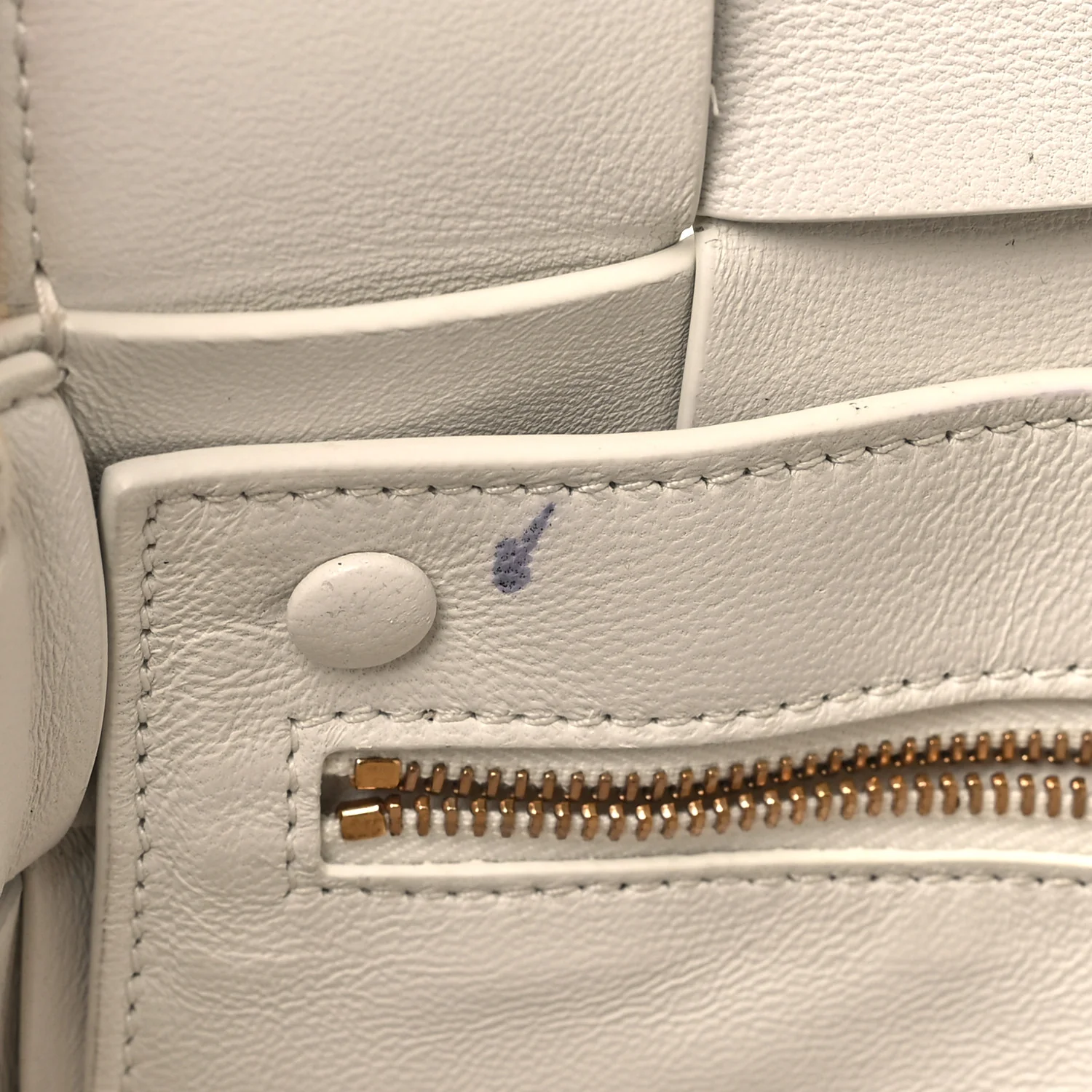 Patent Maxi Intrecciato Cassette Crossbody Bag White - Image 11