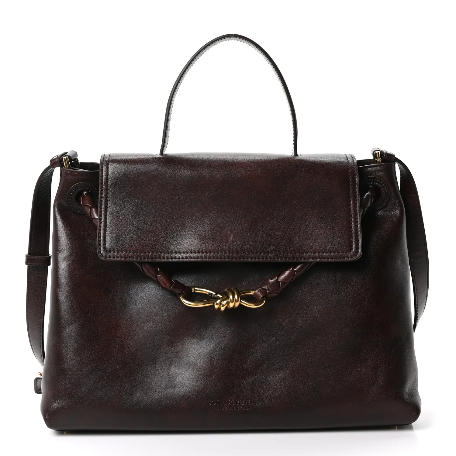 Silky Calfskin Medium Ciao Ciao Dark Mahogany
