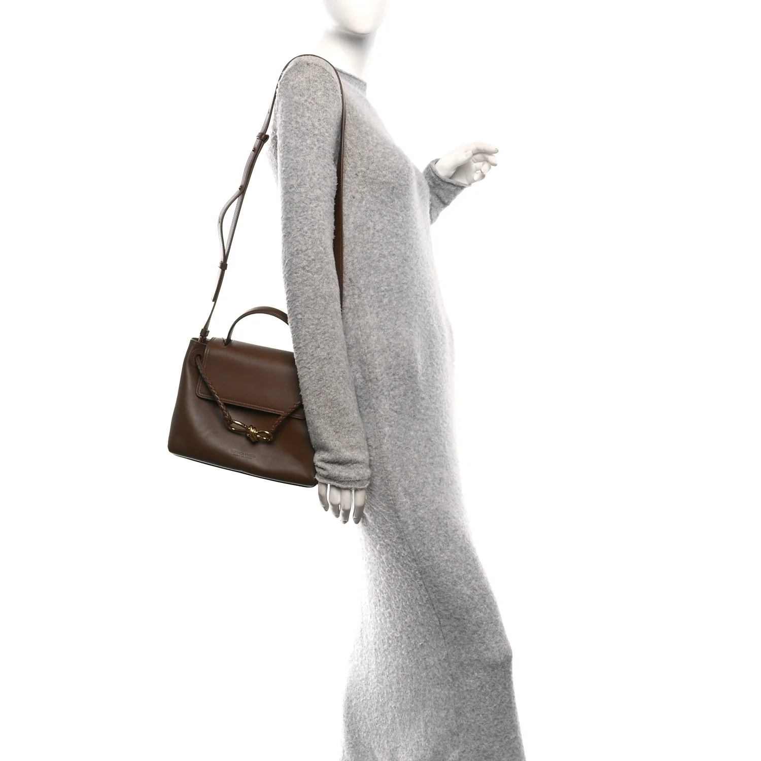 Silky Calfskin Small Ciao Ciao Nocciola - Image 2