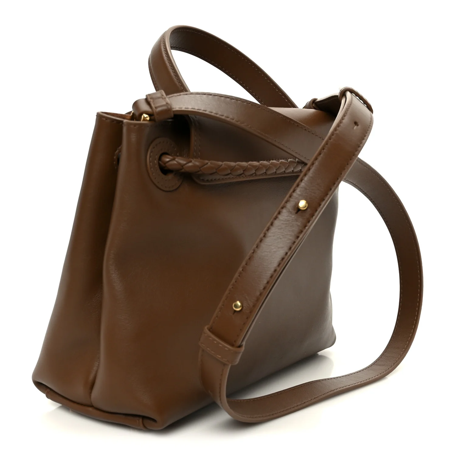 Silky Calfskin Small Ciao Ciao Nocciola - Image 3