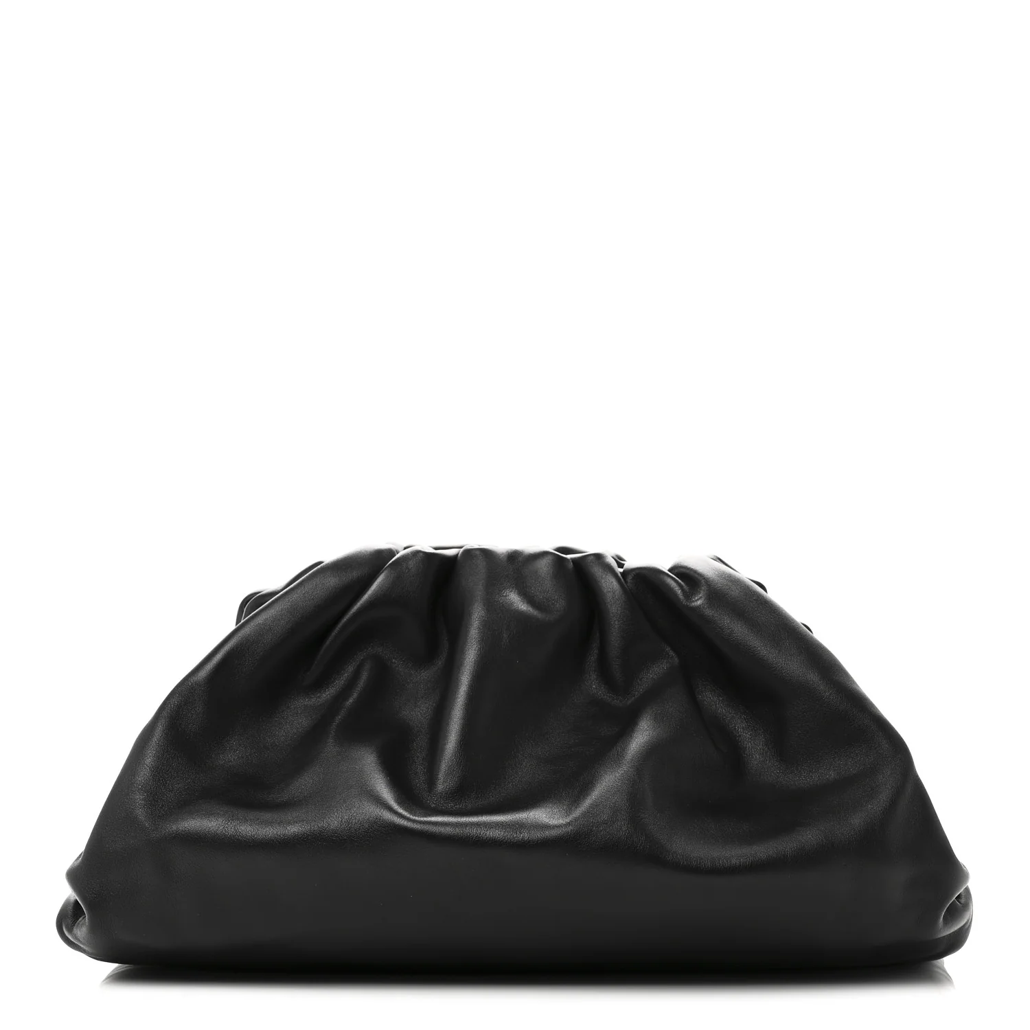 Smooth Butter Calf The Pouch Oversized Clutch Black