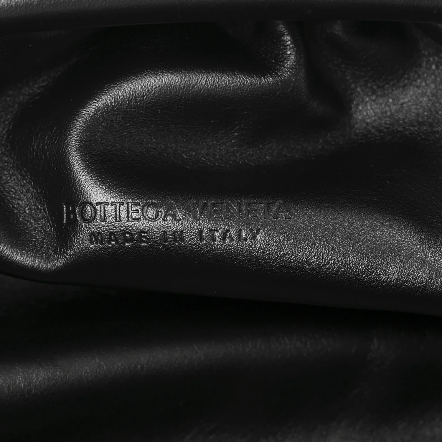 Smooth Butter Calf The Pouch Oversized Clutch Black - Image 6