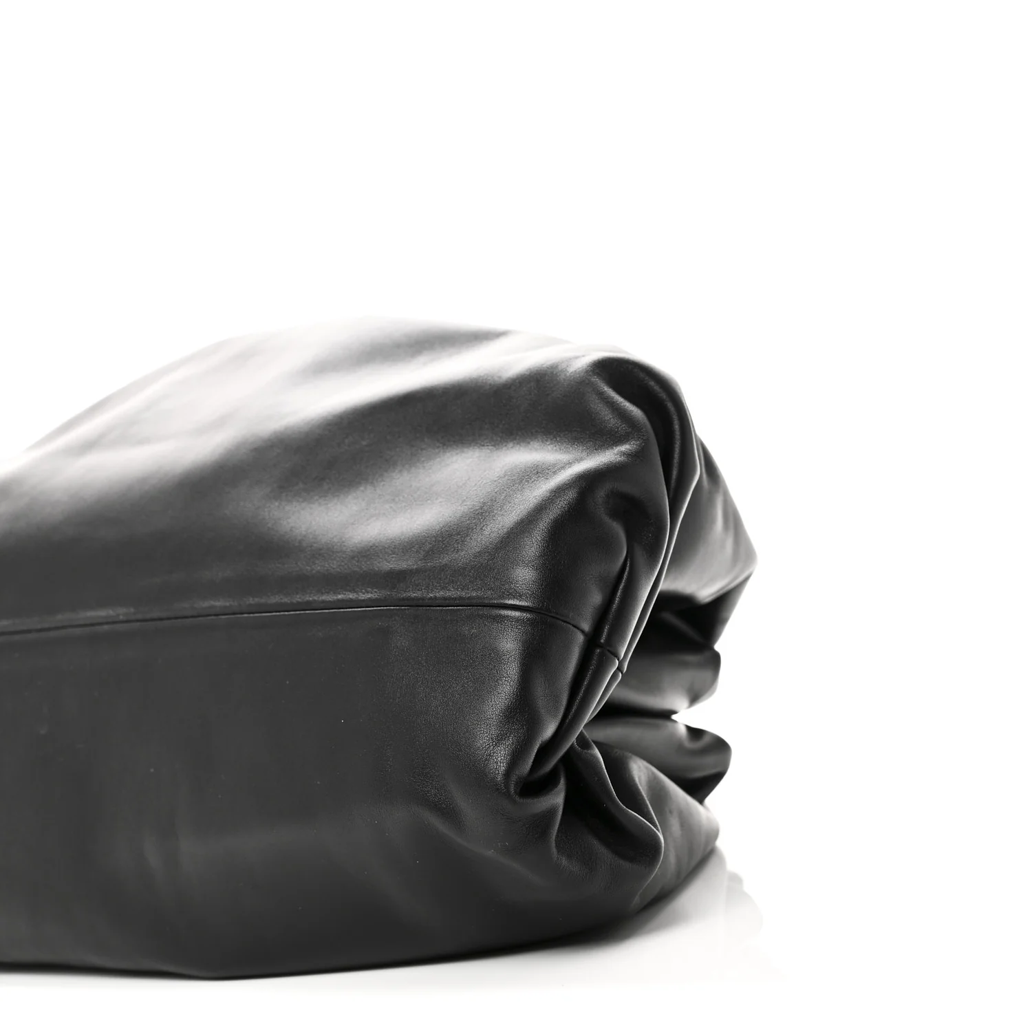 Smooth Butter Calf The Pouch Oversized Clutch Black - Image 9
