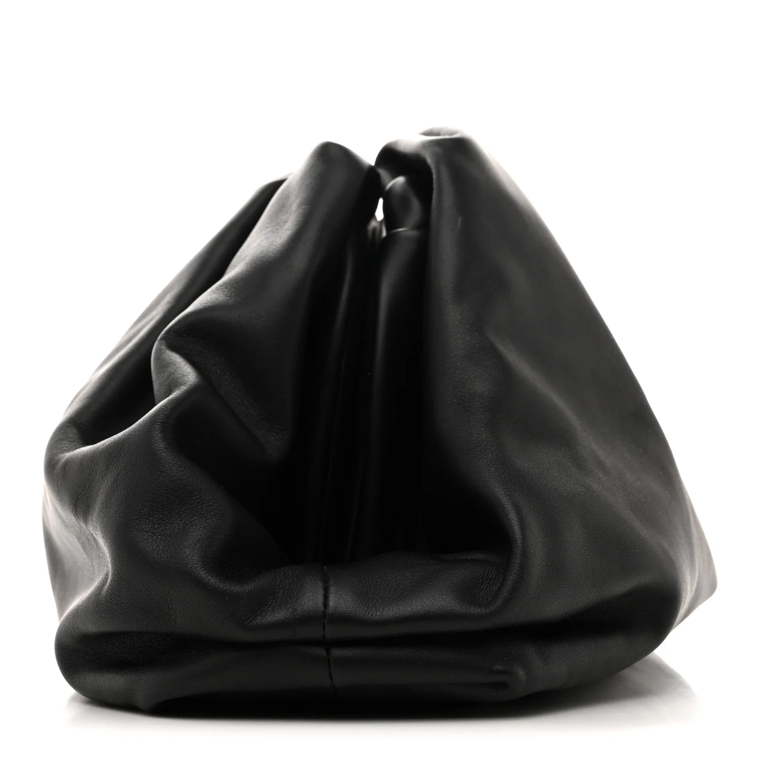 Smooth Butter Calf The Pouch Oversized Clutch Black - Image 10