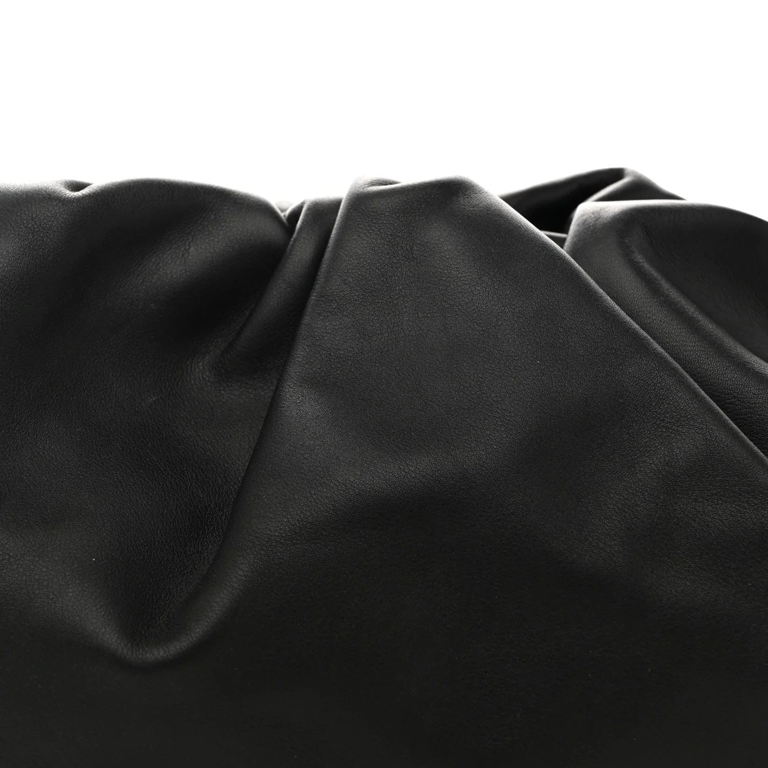Smooth Butter Calf The Pouch Oversized Clutch Black - Image 8