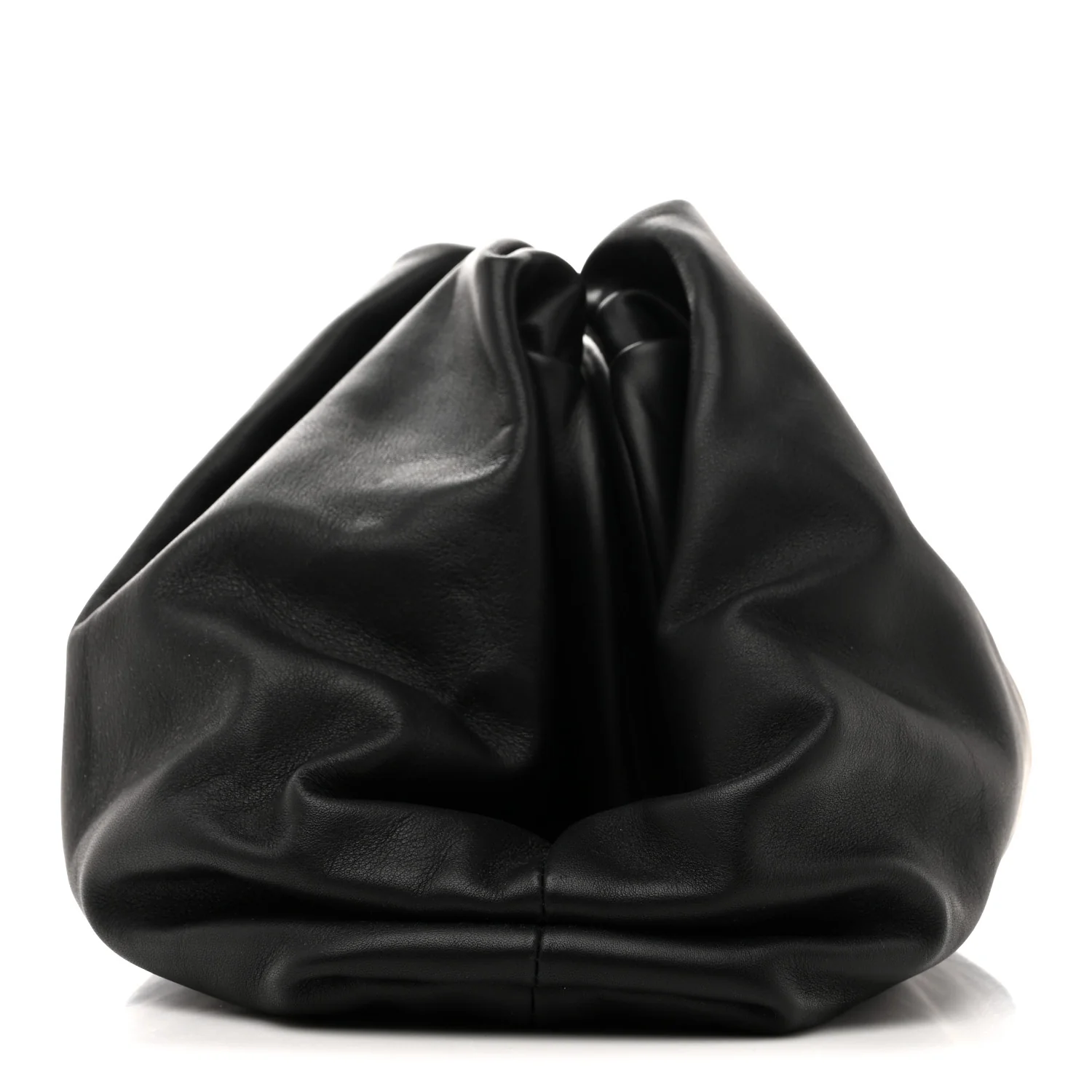 Smooth Butter Calf The Pouch Oversized Clutch Black - Image 9