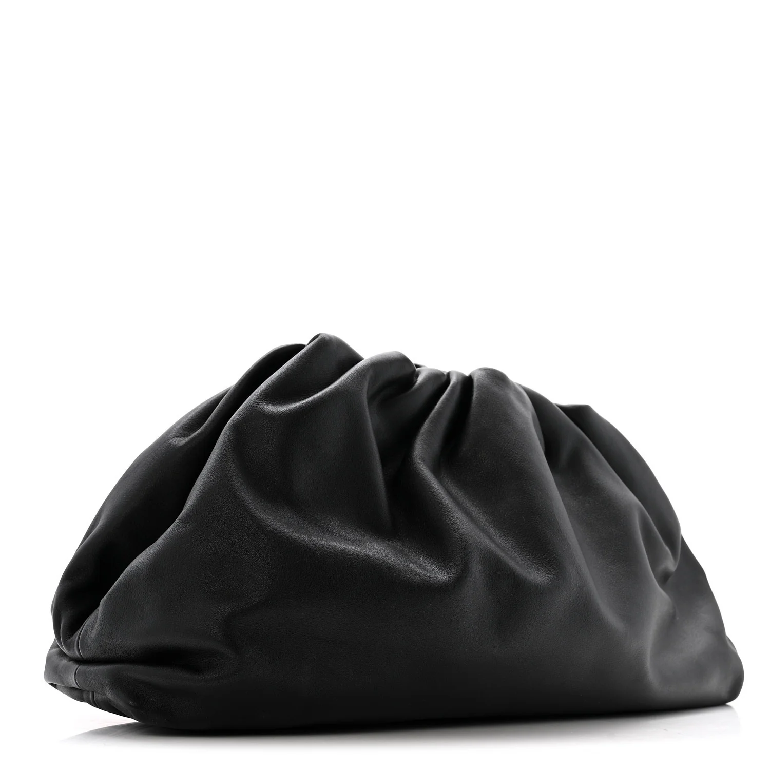 Smooth Butter Calf The Pouch Oversized Clutch Black - Image 3