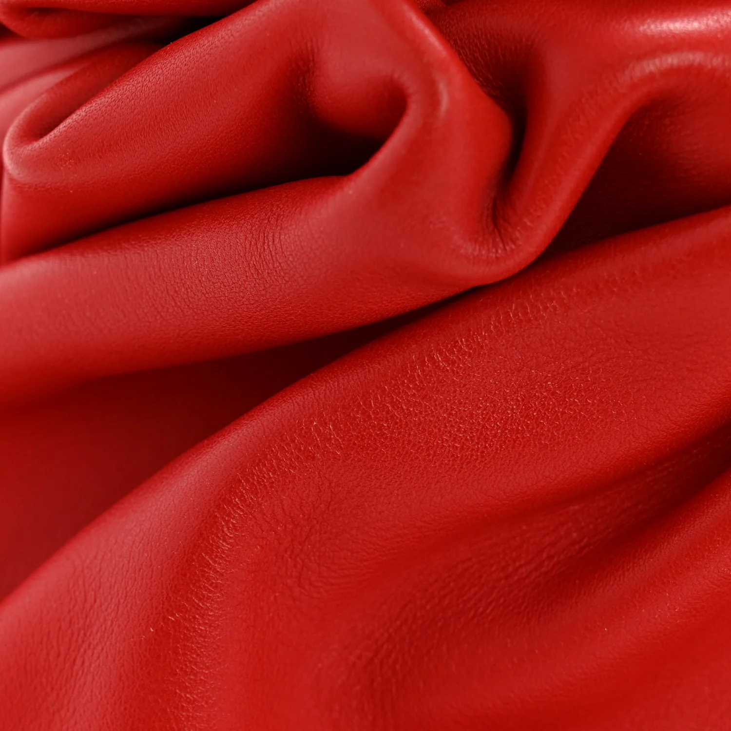 Smooth Butter Calf The Pouch Oversized Clutch Bright Red - Image 13