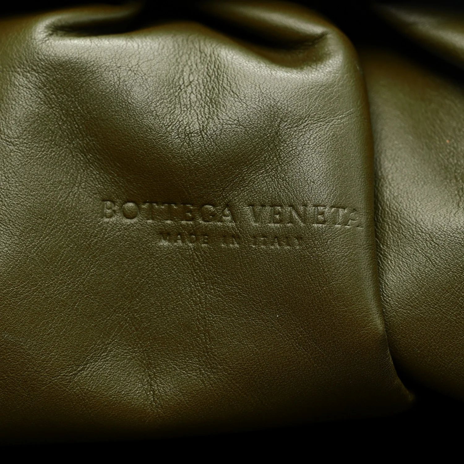 Smooth Butter Calf The Pouch Oversized Clutch Mustard - Image 6
