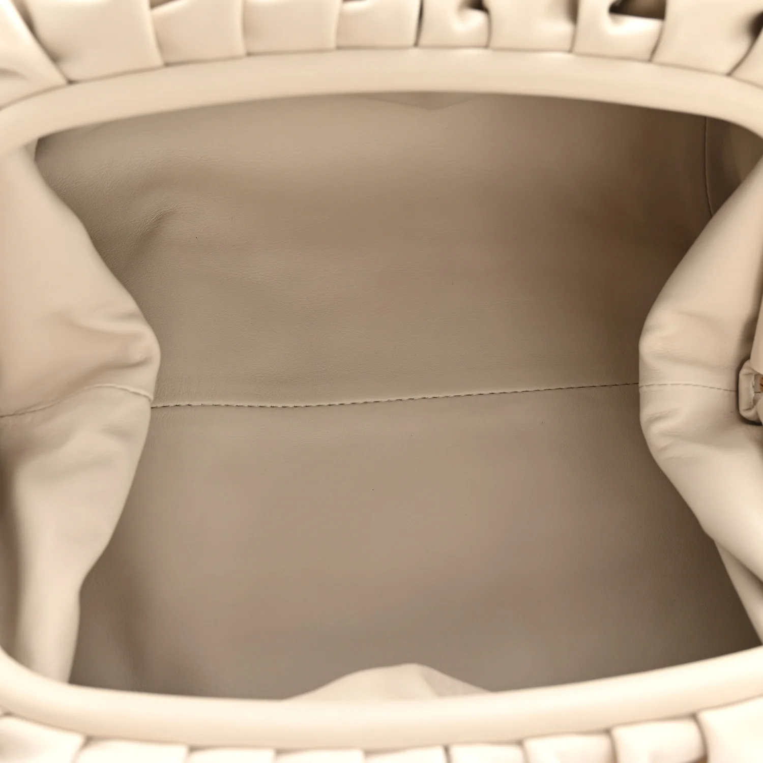 Smooth Butter Calf The Pouch Oversized Clutch Plaster - Image 5