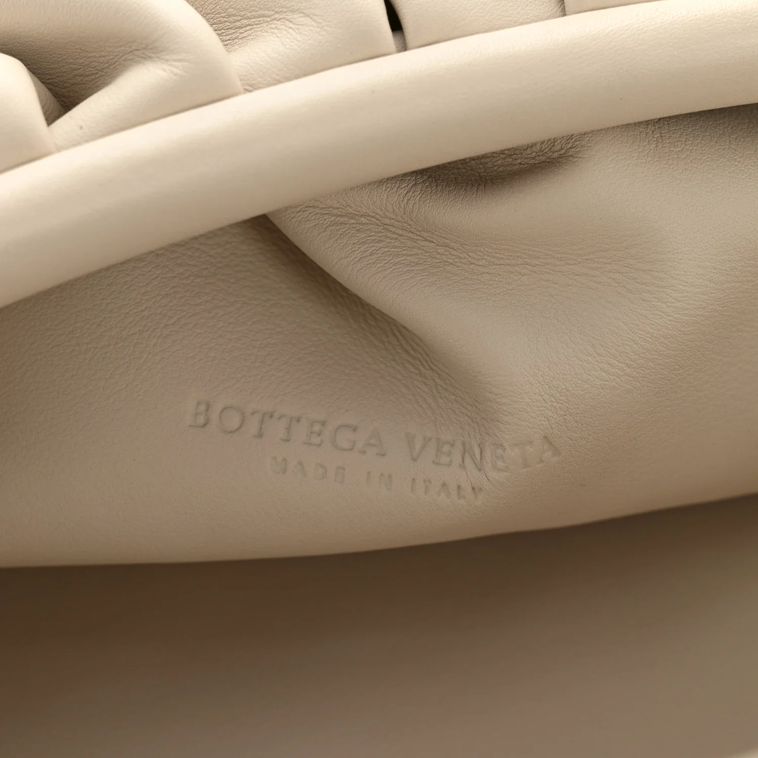 Smooth Butter Calf The Pouch Oversized Clutch Plaster - Image 6