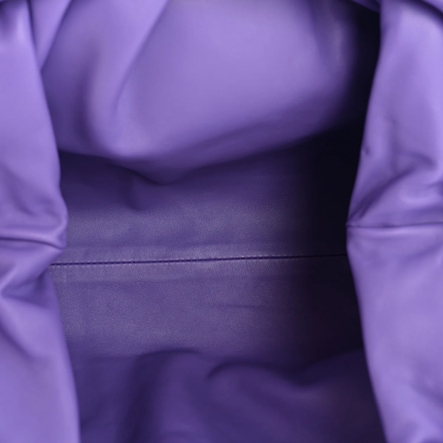 Smooth Butter Calf The Pouch Oversized Clutch Purple - Image 5