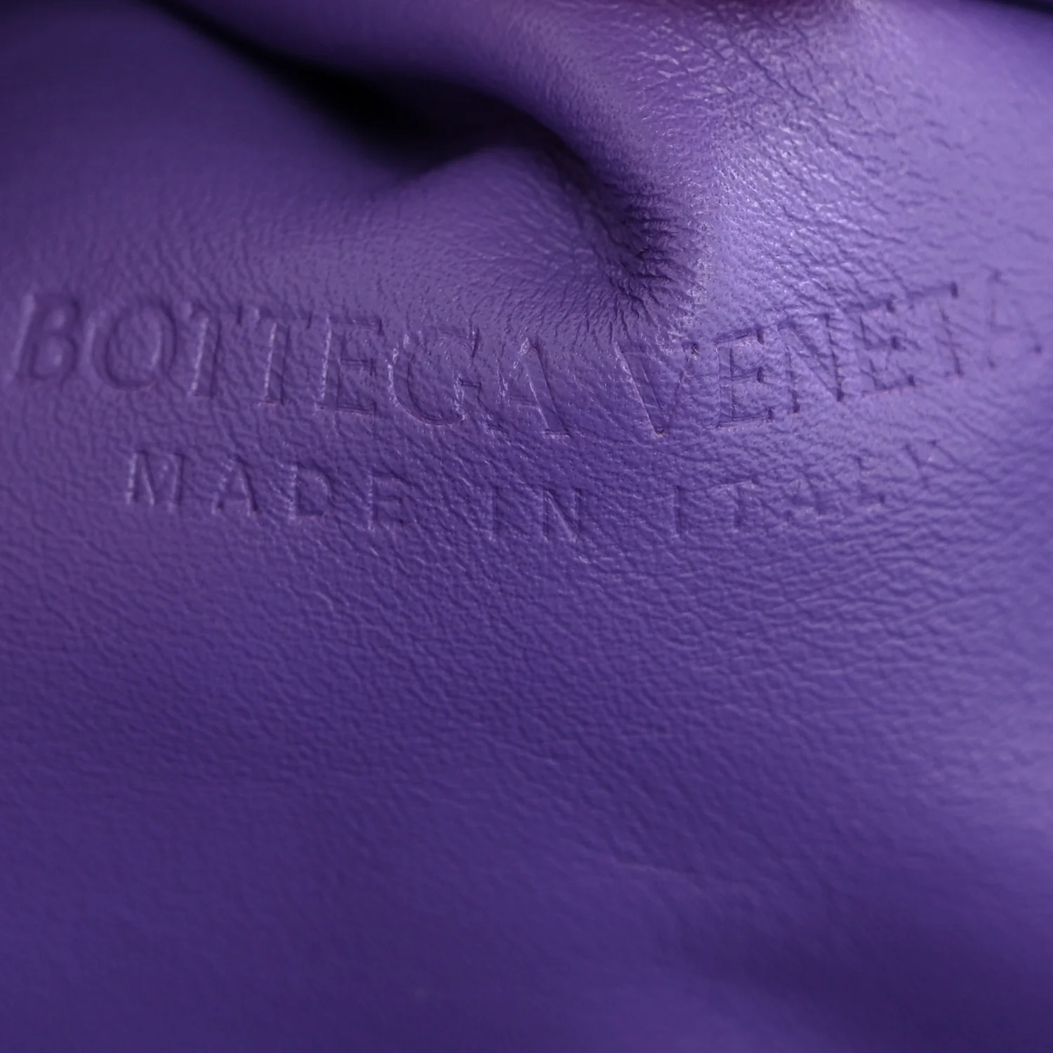 Smooth Butter Calf The Pouch Oversized Clutch Purple - Image 6