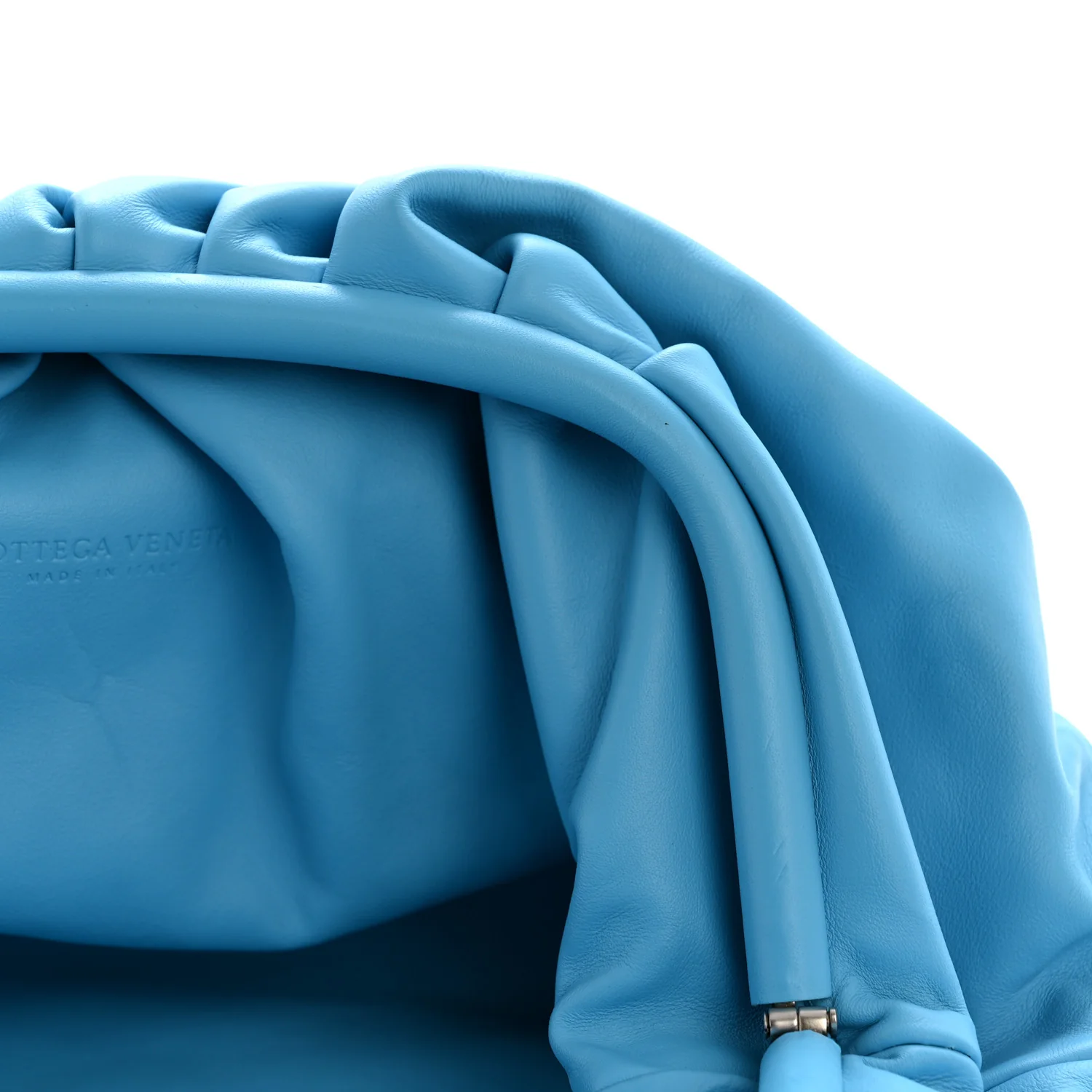 Smooth Butter Calf The Pouch Oversized Clutch Swimming Pool - Image 11