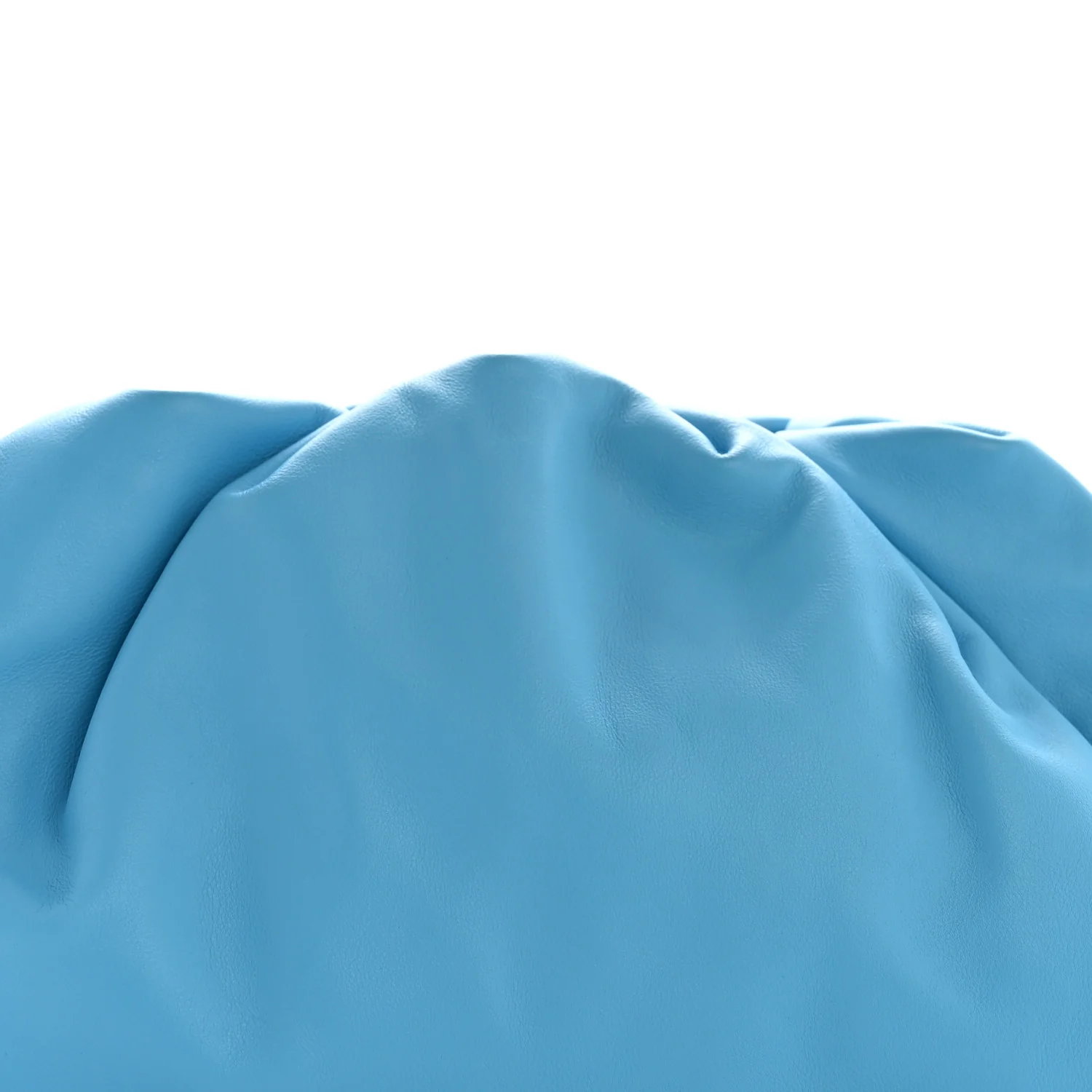 Smooth Butter Calf The Pouch Oversized Clutch Swimming Pool - Image 8