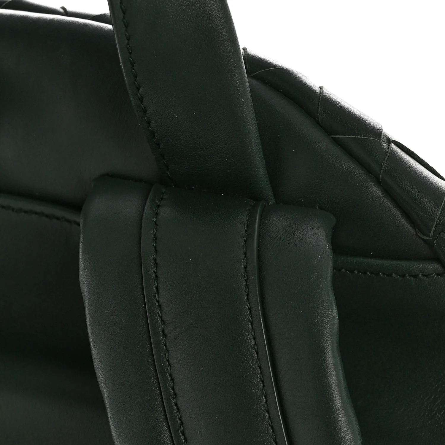 Smooth Calfskin Intrecciato Borsa Backpack Pine - Image 12