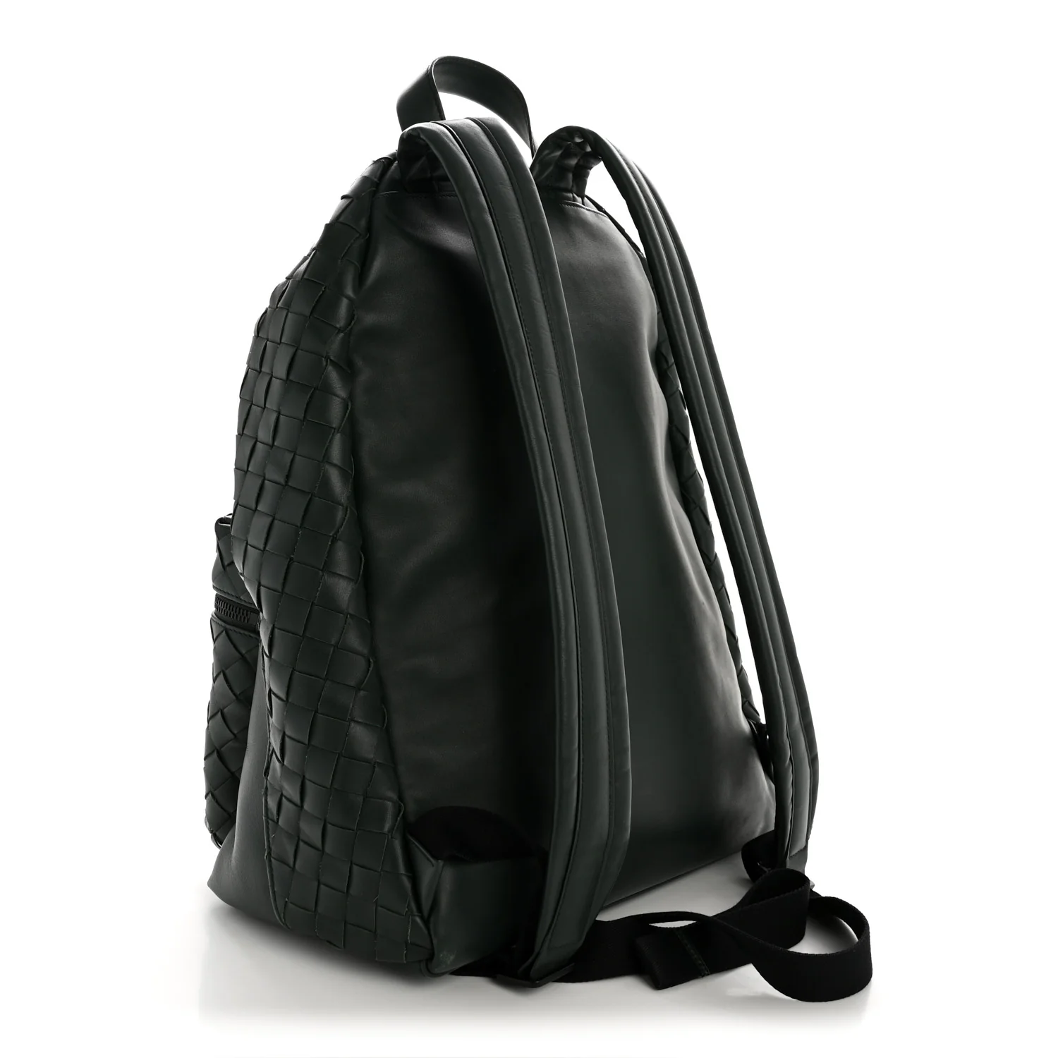 Smooth Calfskin Intrecciato Borsa Backpack Pine - Image 3
