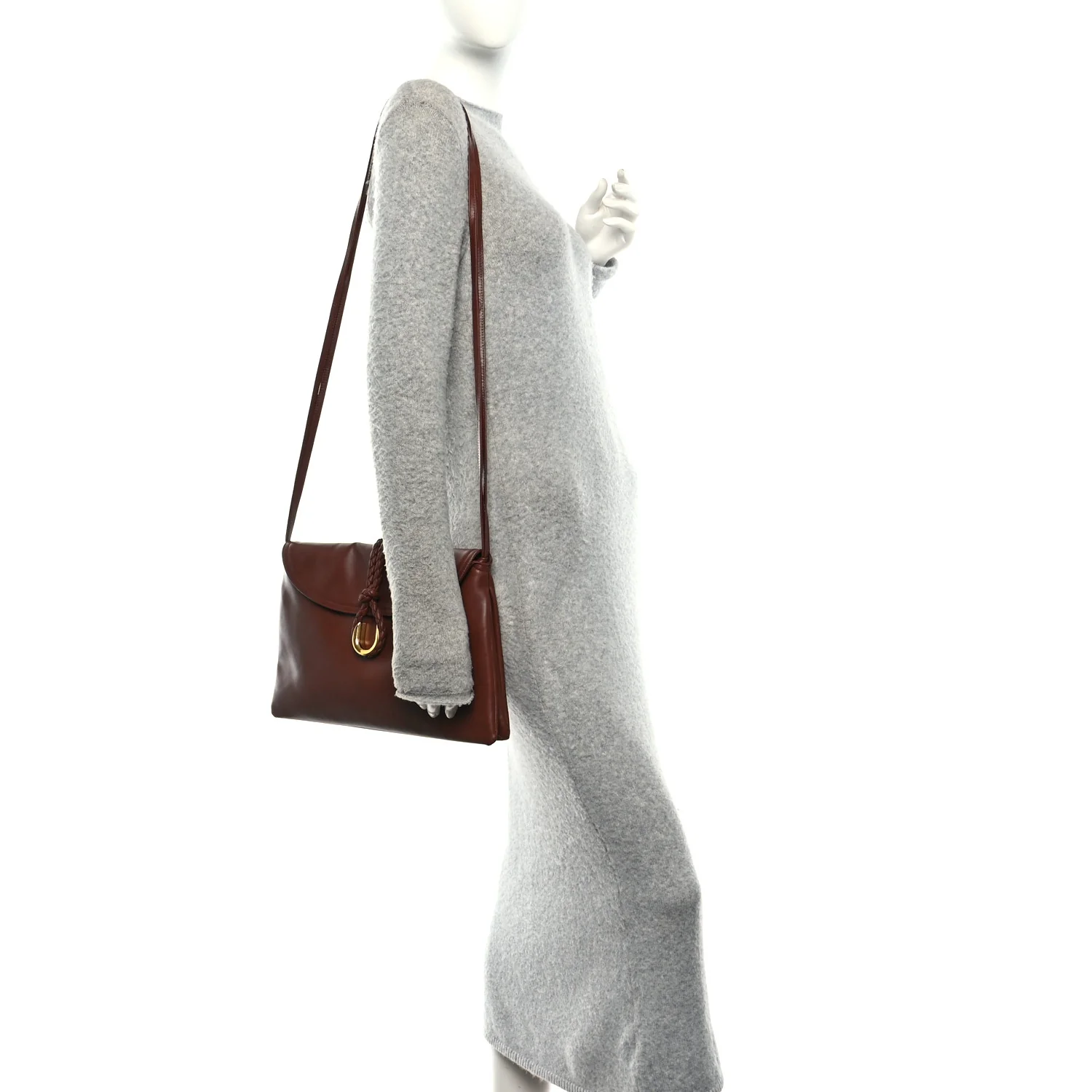 Smooth Calfskin Medium Liberta Shoulder Bag Sapele - Image 2
