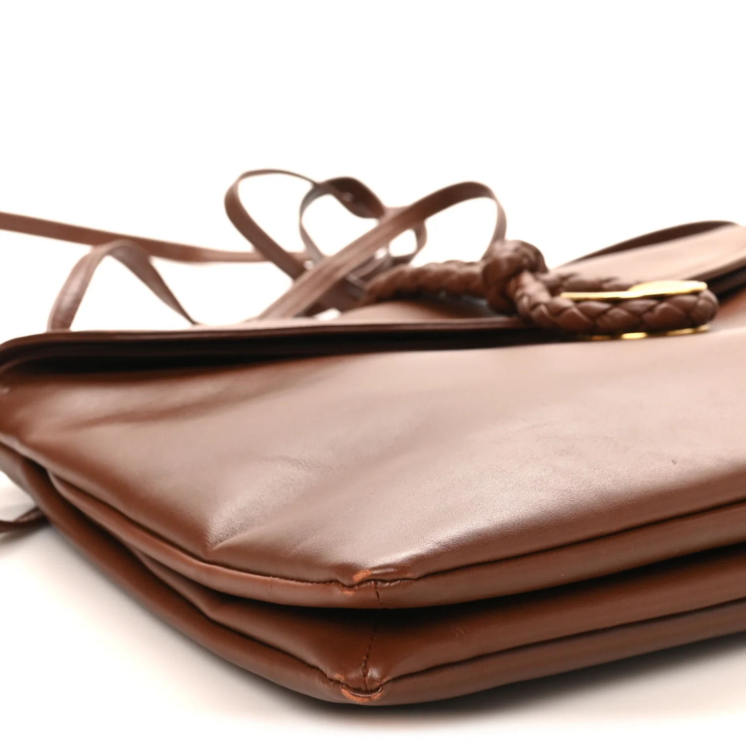 Smooth Calfskin Medium Liberta Shoulder Bag Sapele - Image 8