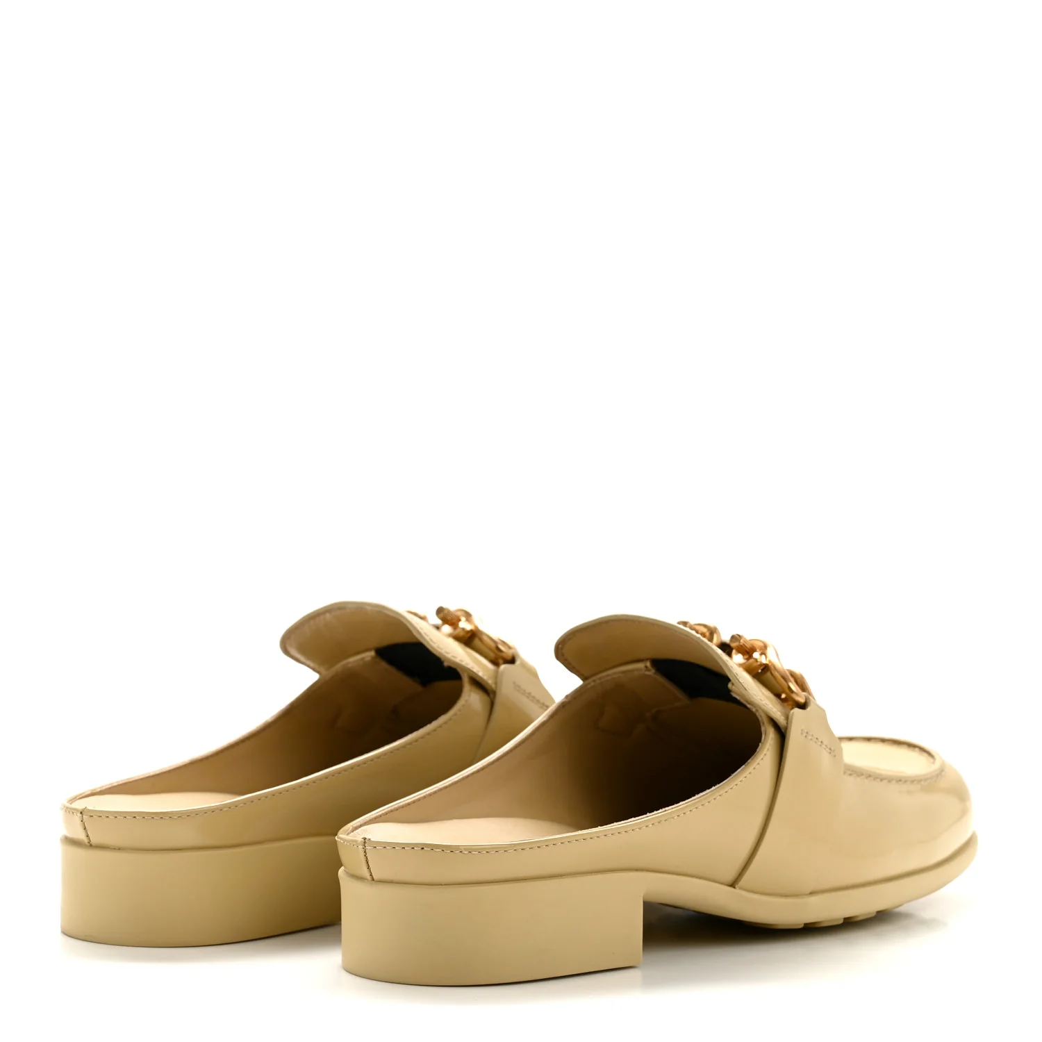 Soft Vinyl Calfskin Monsieur Loafers 38 Cane Sugar - Image 5