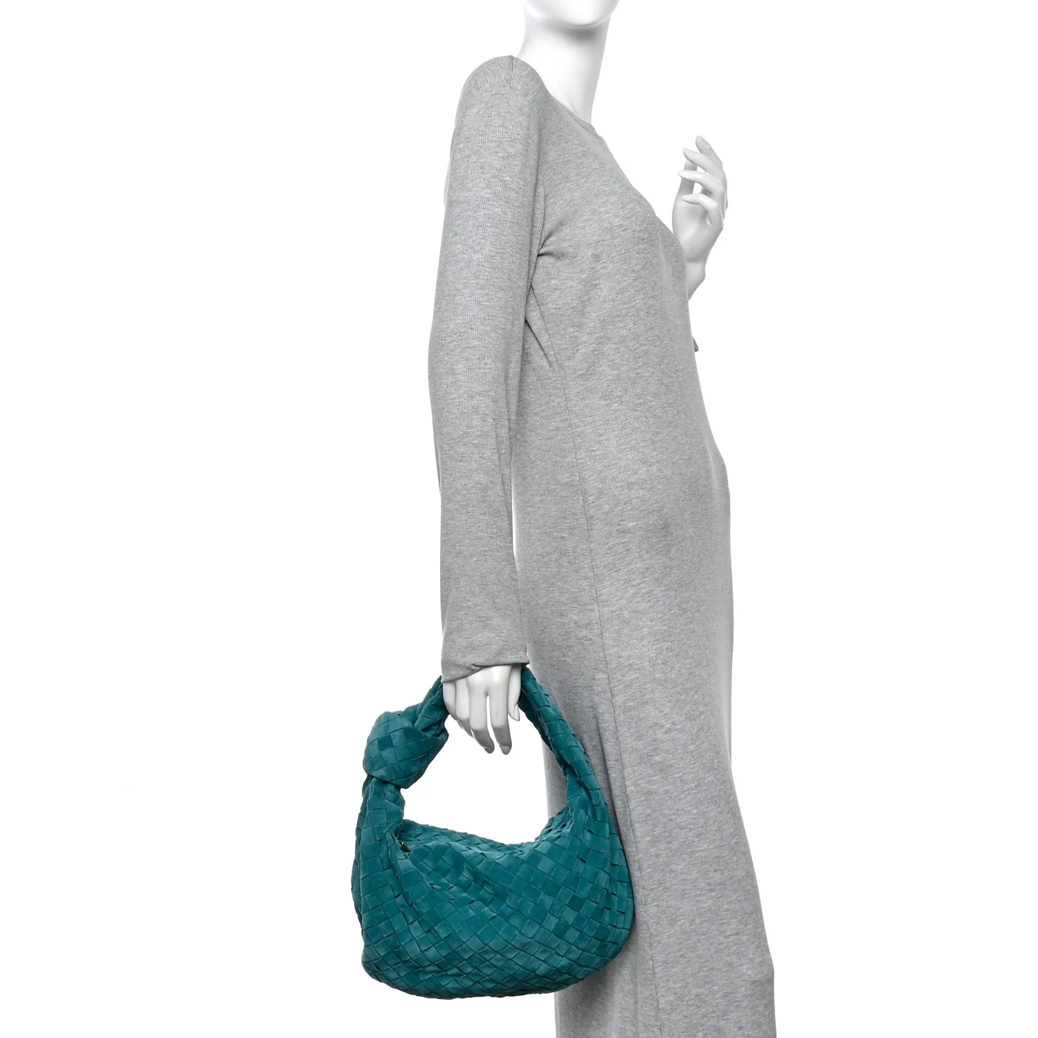 Suede Calfskin Intrecciato Teen Jodie Hobo Scuba - Image 2
