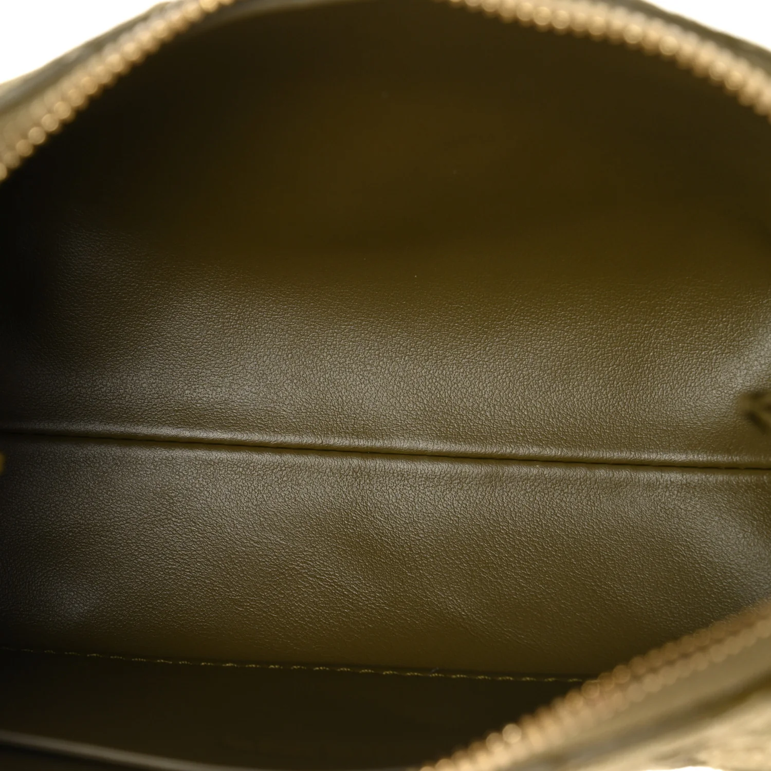 Suede Intrecciato Concert Pouch Cypress - Image 5