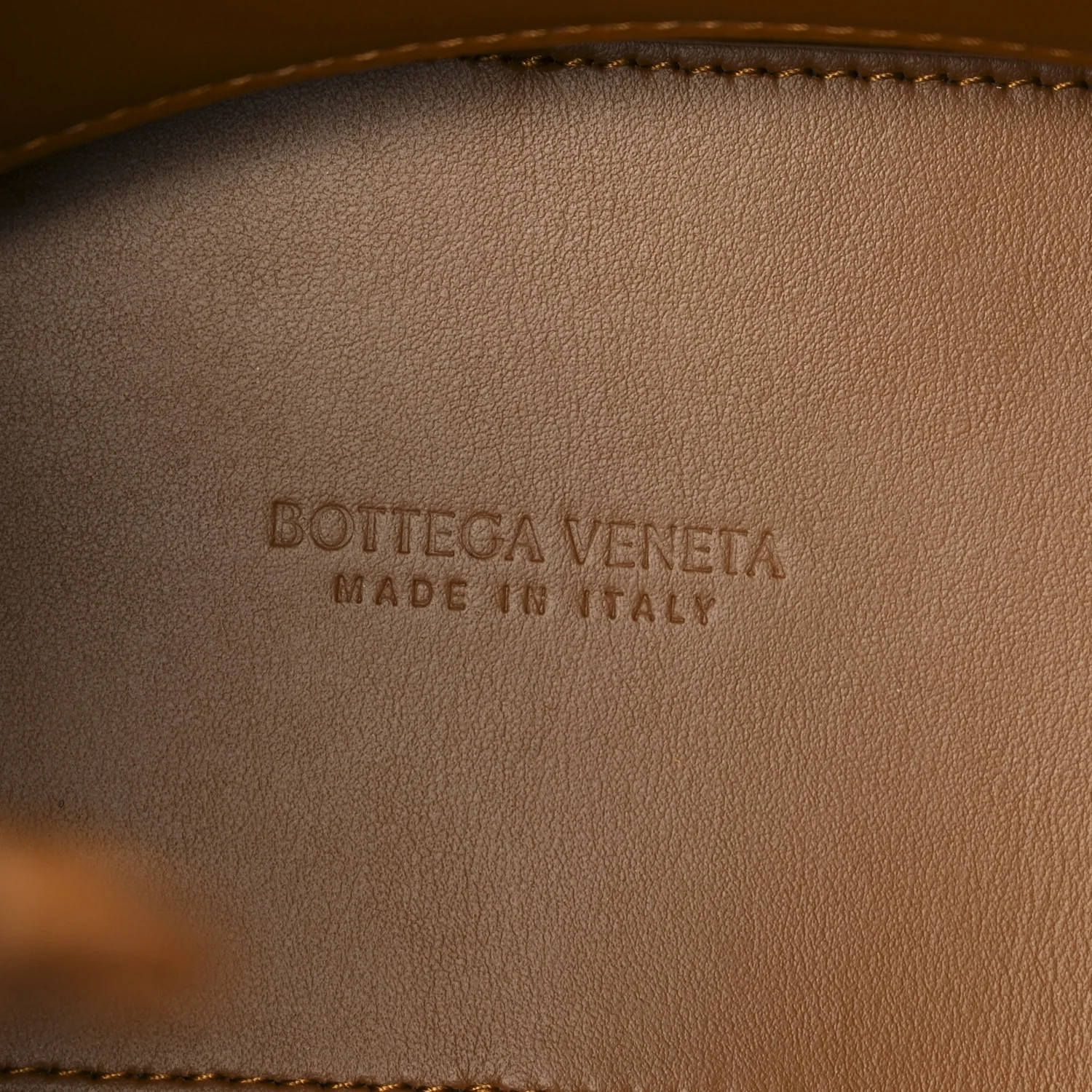 Suede Intrecciato Small Andiamo Shoulder Bag Amber - Image 6