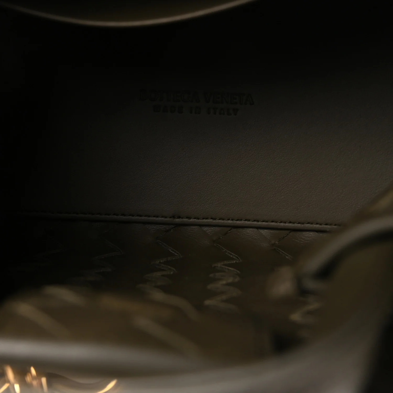 Suede Intrecciato Small Andiamo Shoulder Bag Cypress - Image 5