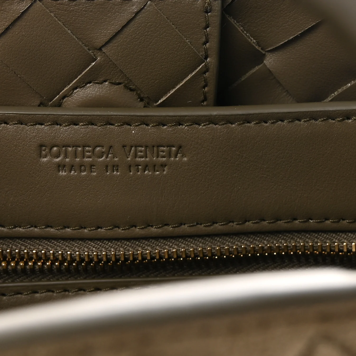 Suede Intrecciato Small Andiamo Shoulder Bag Cypress - Image 6