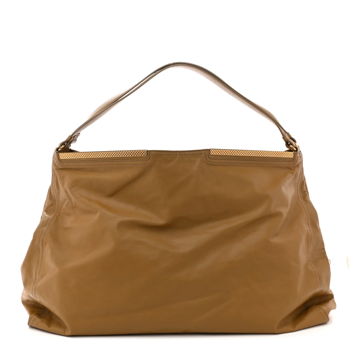 Waxy Nappa Tote Bronze