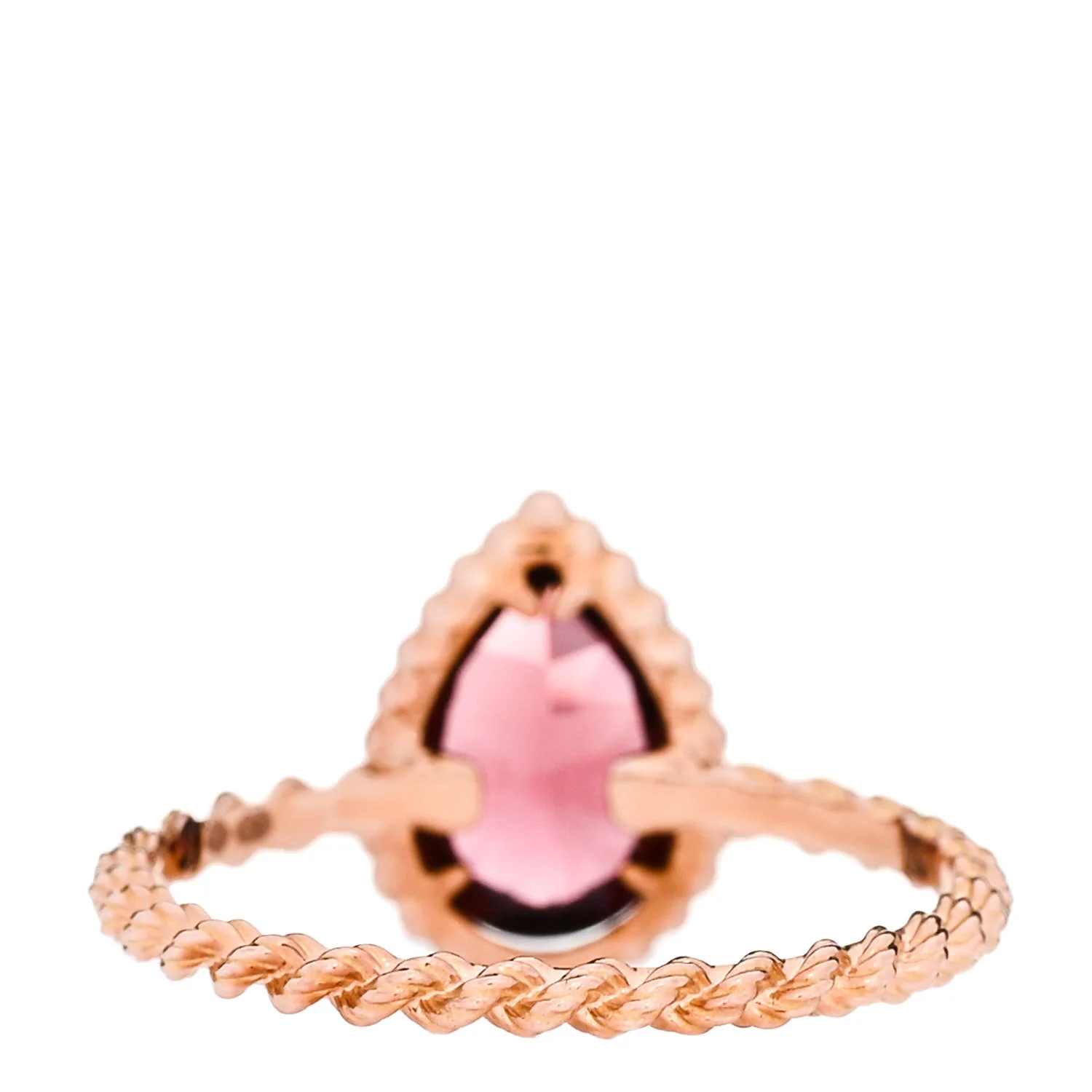 18K Rose Gold Rhodolite Small Serpent Boheme Ring 59 8.75 - Image 3