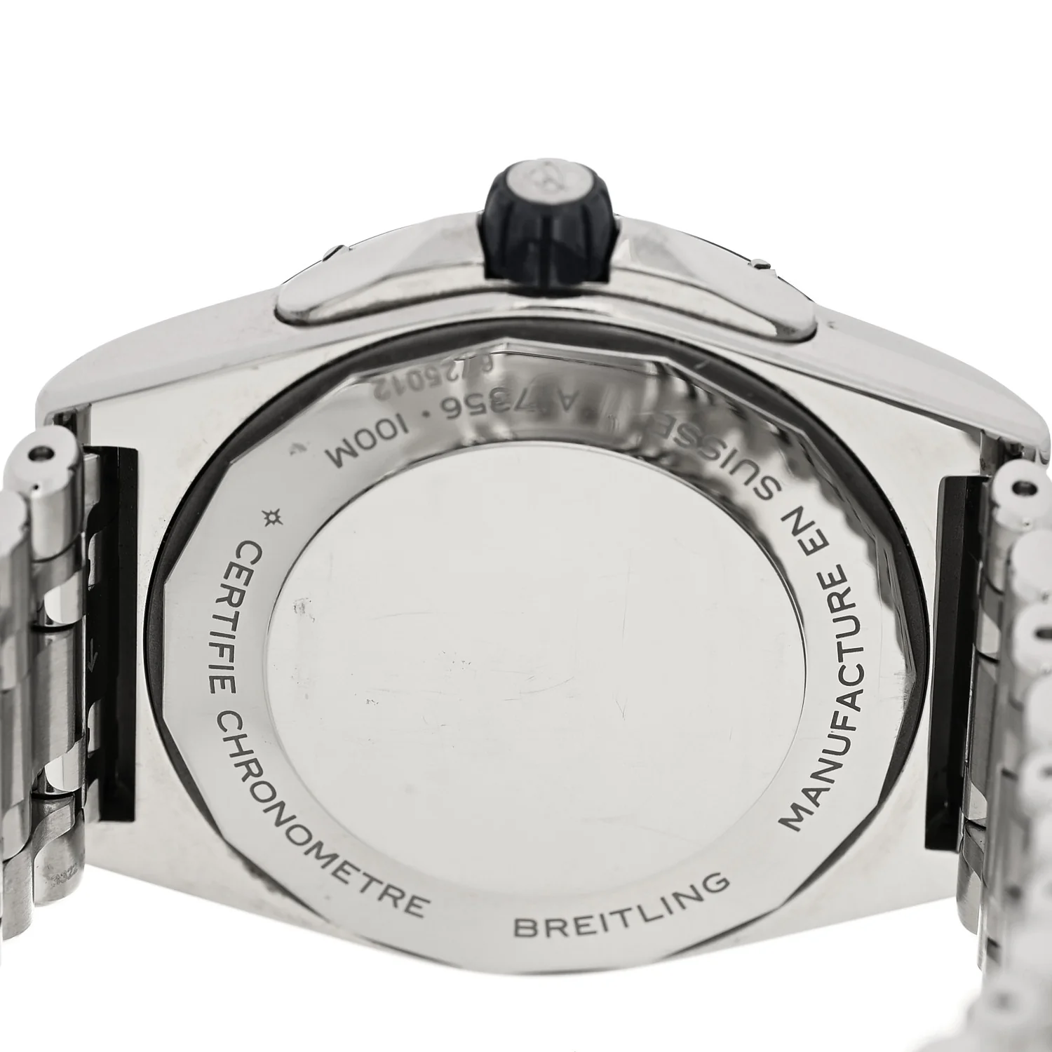 Stainless Steel Diamond Bezel 38mm Chronomat Automatic Watch Ice Blue A17356 - Image 4