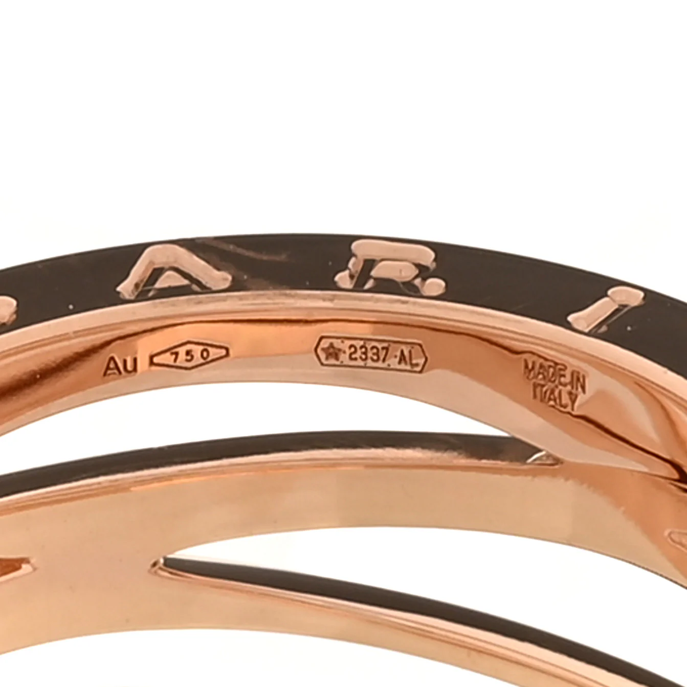 18K Rose Gold B.Zero1 Legend Four-Band Ring 58 8.5 - Image 4