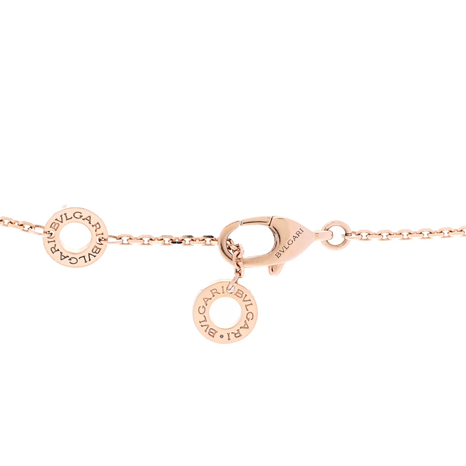 18K Rose Gold Diamond Mother of Pearl Divas' Dream Pendant Necklace - Image 4