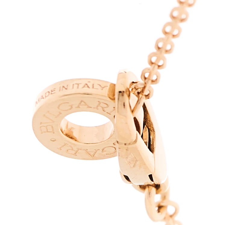 18K Rose Gold Diamond Mother of Pearl Small Divas' Dream Pendant Necklace - Image 4