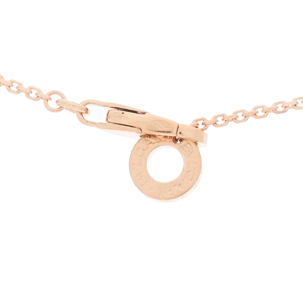 18K Rose Gold Diamond Mother of Pearl Small Divas' Dream Pendant Necklace - Image 4