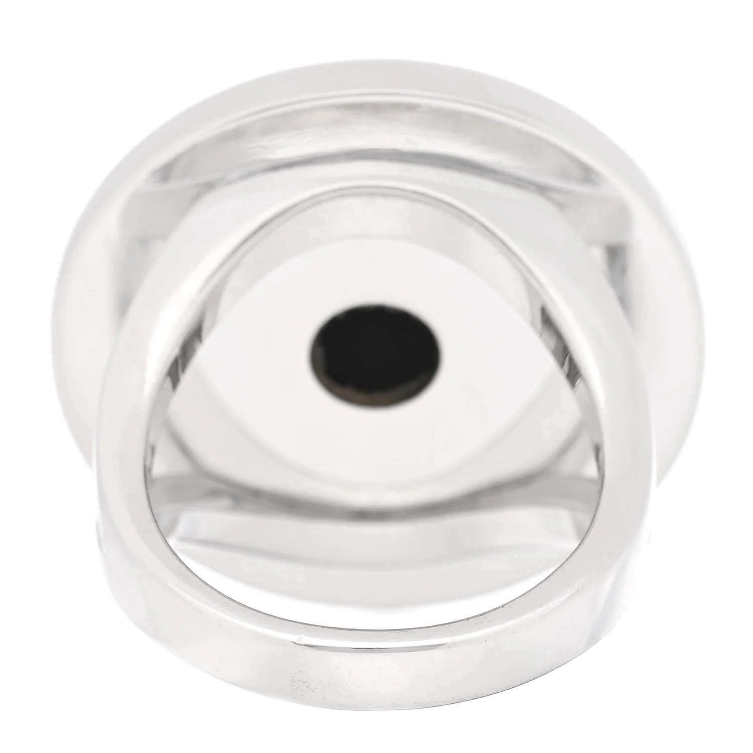 18K White Gold Black Onyx Bvlgari Bvlgari Ring 52 6 - Image 3