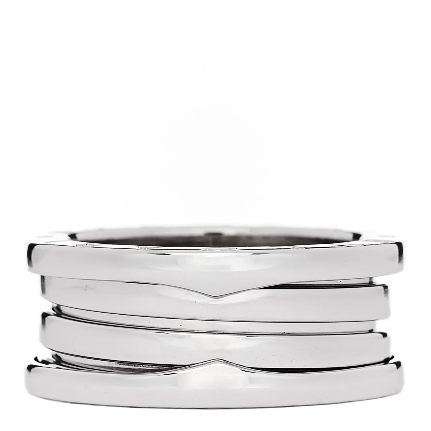 18K White Gold B.Zero1 Two-Band Ring 54 6.75 - Image 3