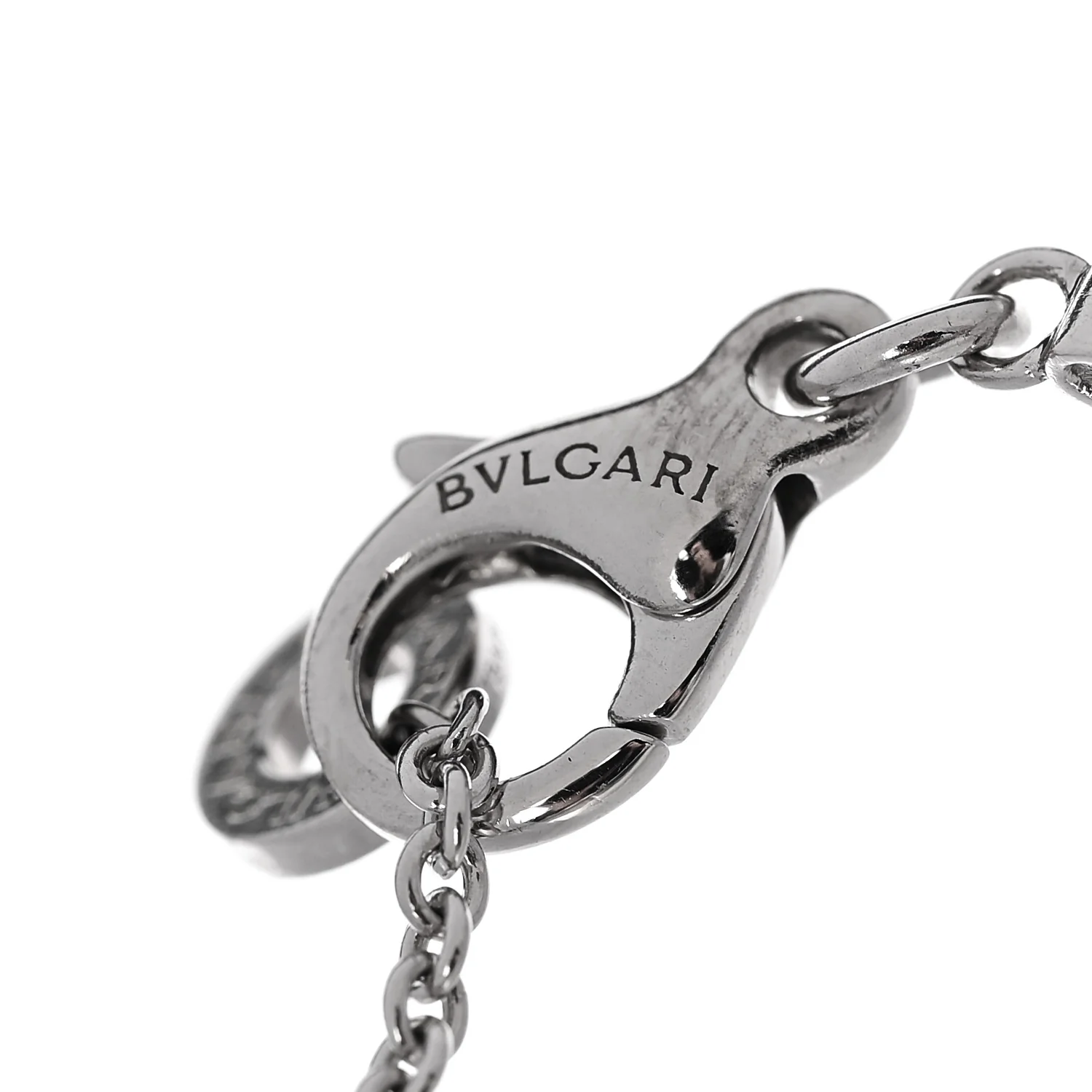 18K White Gold Diamond BVLGARI BVLGARI Openwork Bracelet ML - Image 3