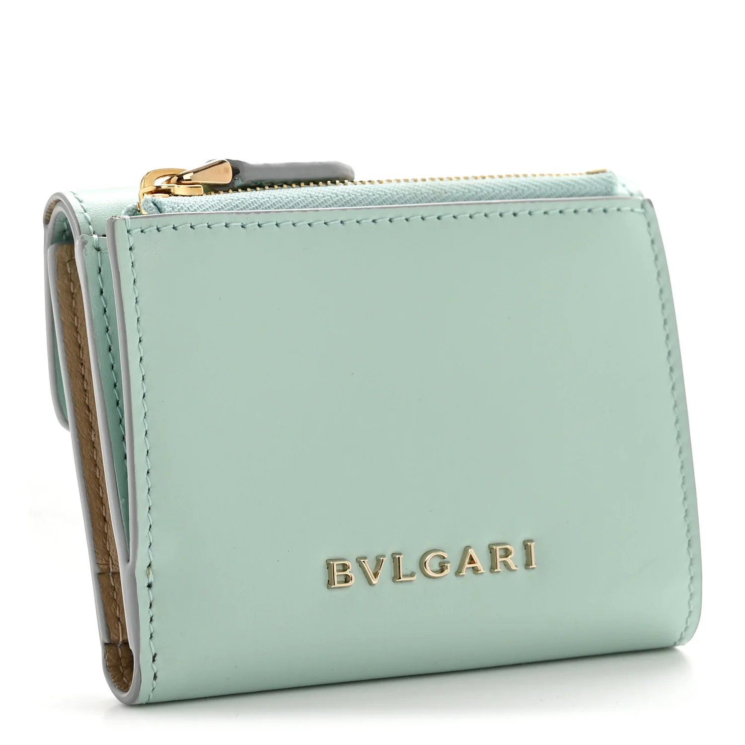 Calfskin Serpenti Forever Slim Wallet Sea - Image 3