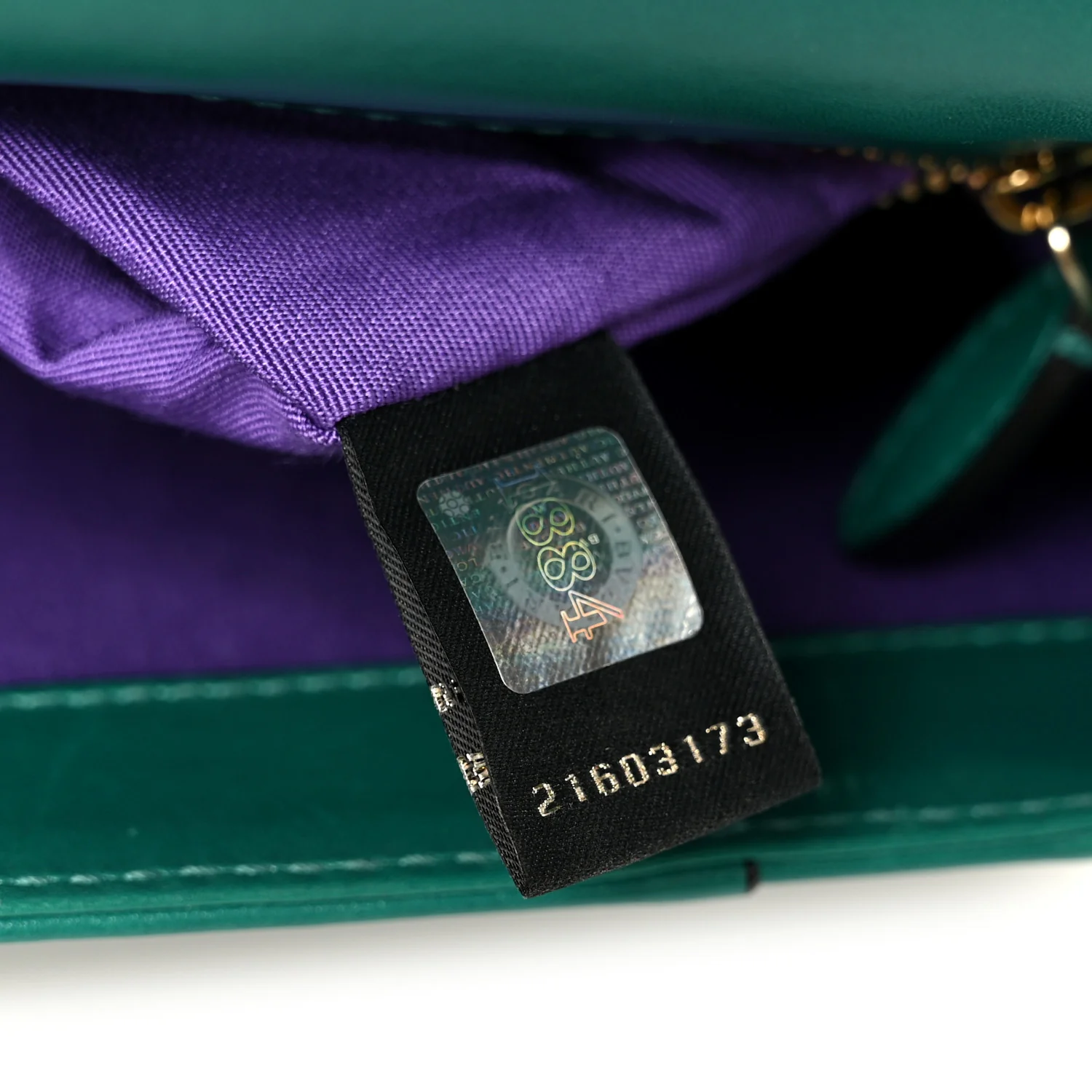 Calfskin Serpenti Forever Snake Strap Crossbody Bag Emerald Green - Image 7