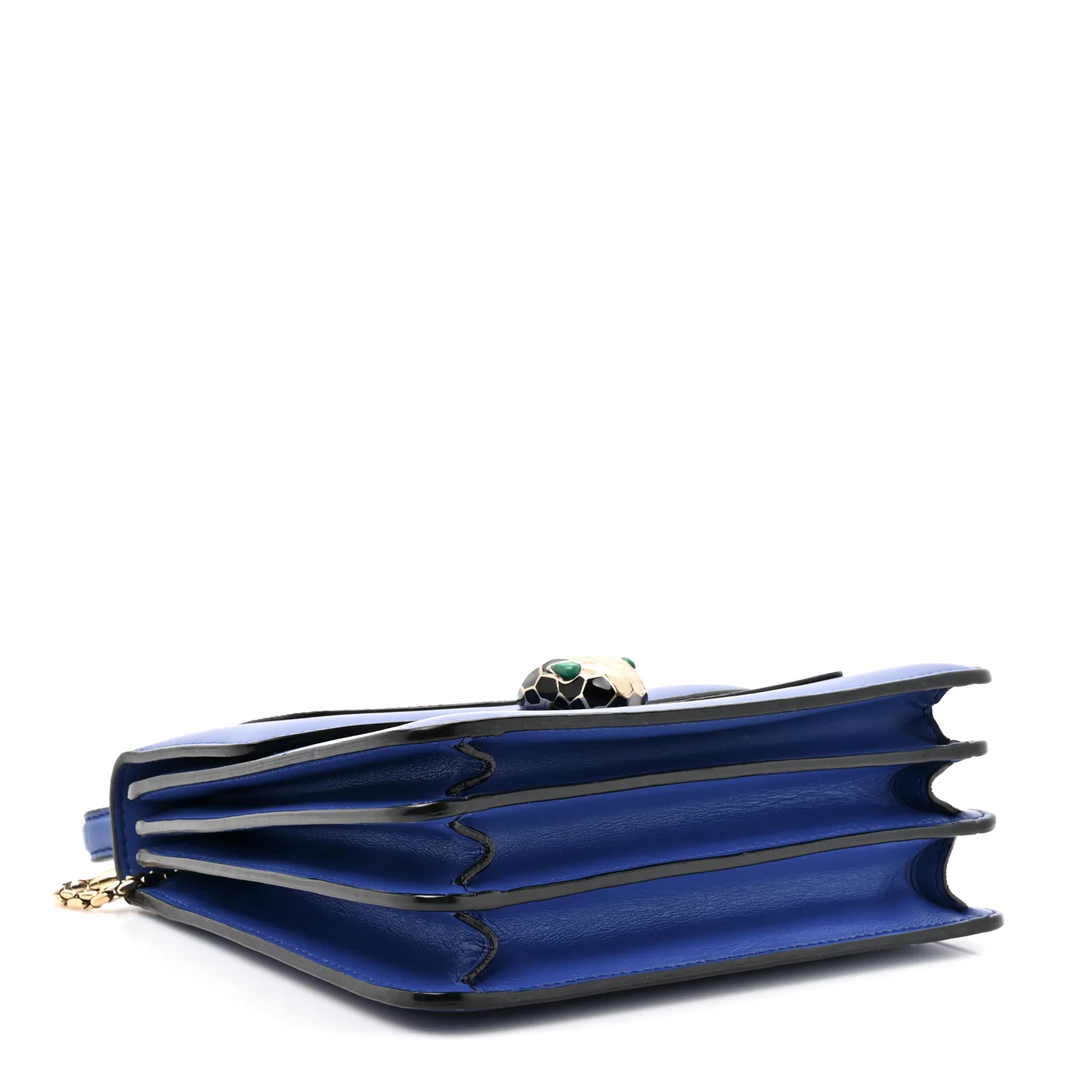 Calfskin Serpenti Forever Top Handle Blue - Image 4