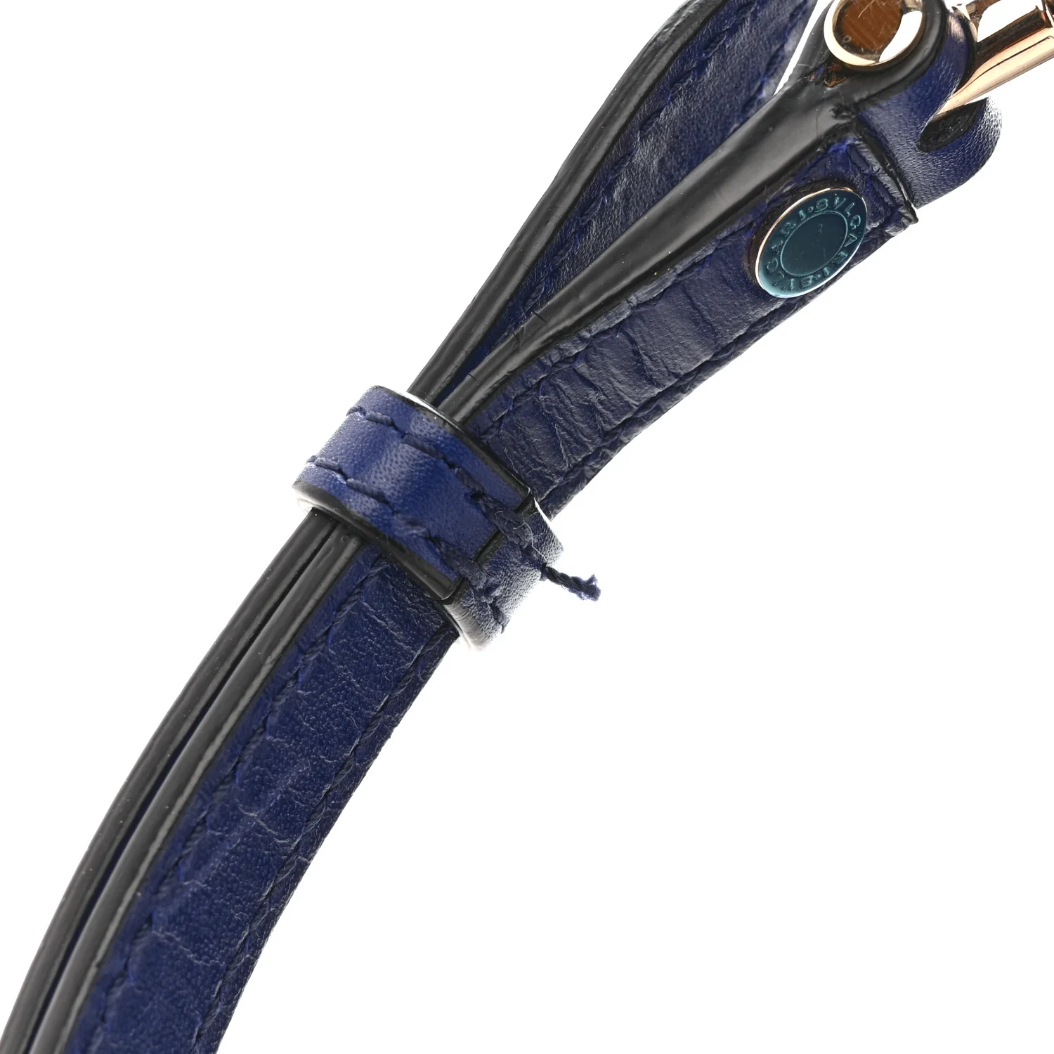 Calfskin Serpenti Forever Top Handle Blue - Image 13